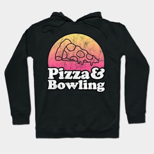 Pizza Lover Pizza and Bowling Hoodie